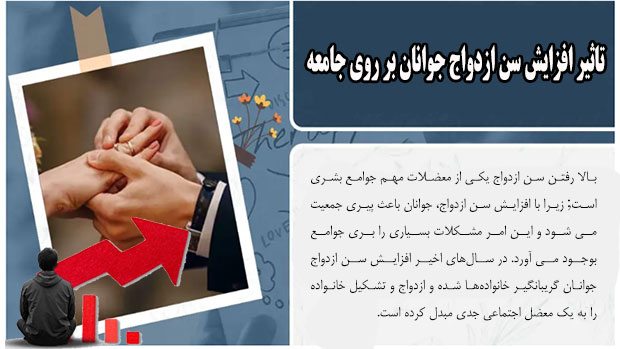 تاثیر افزایش سن ازدواج جوانان بر روی جامعه