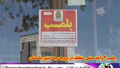 پلمپ 4 واحد صنفی متخلف به دستور دادستان